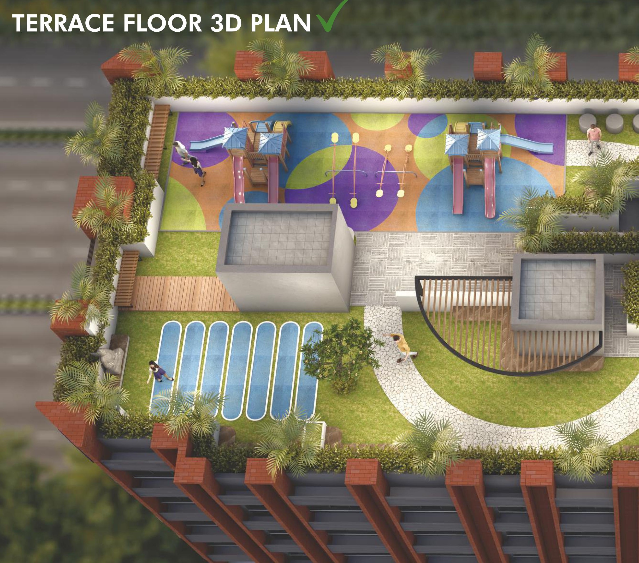 Rooftop Amenities 3D | Amenities 