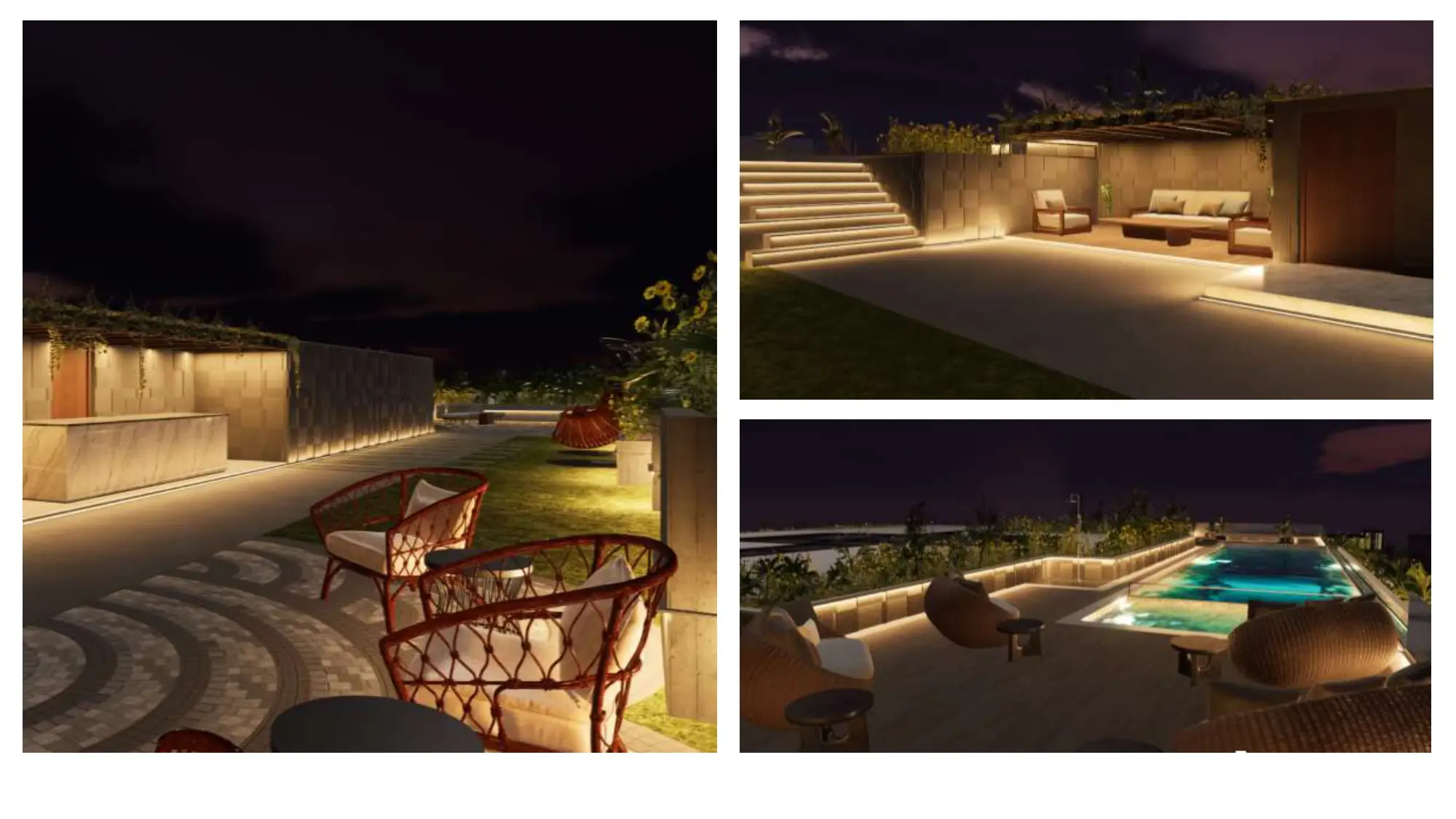 Rooftop Amenities Night View