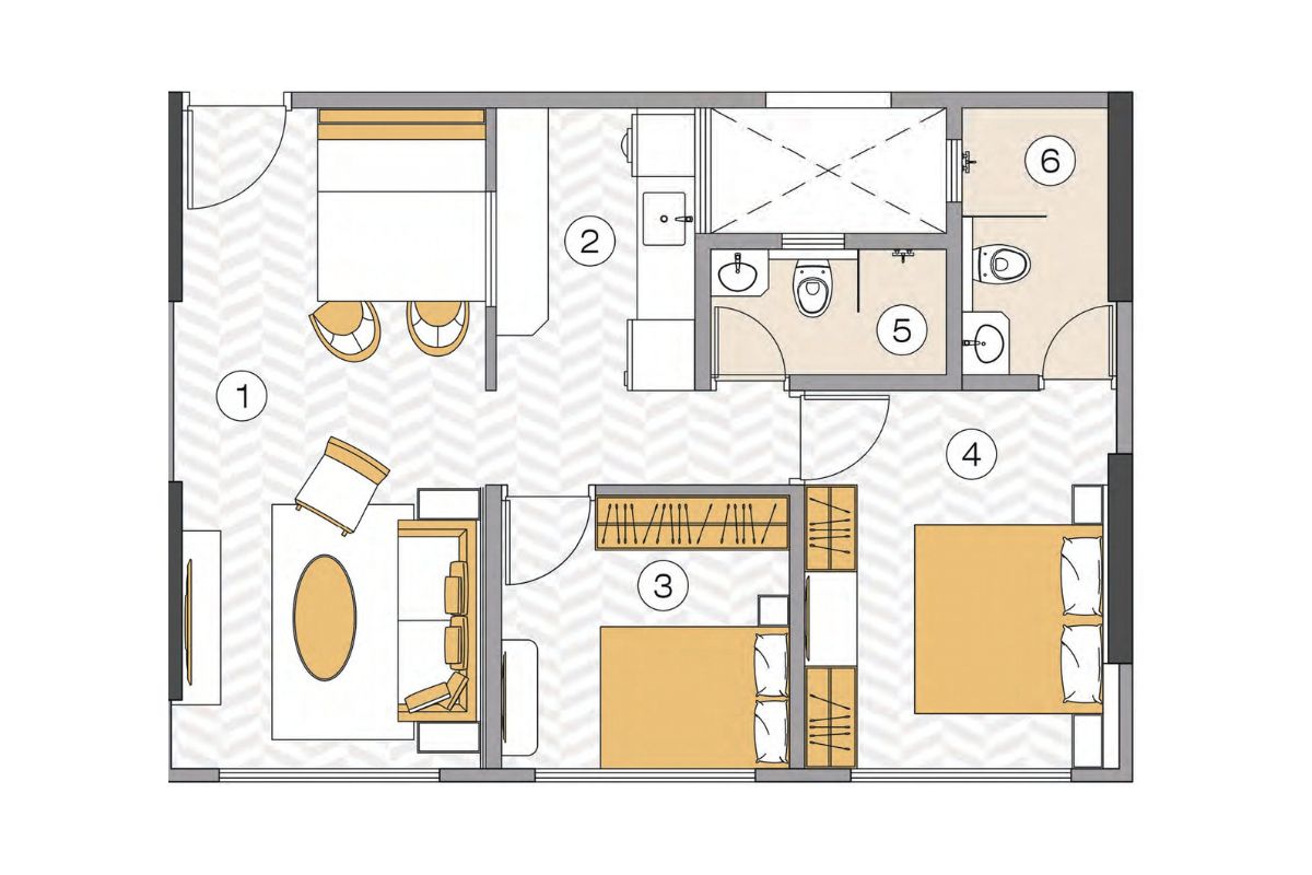 Raveshia Aryana Heights || 2 BHK || Carpet Area 577.0 sq.ft