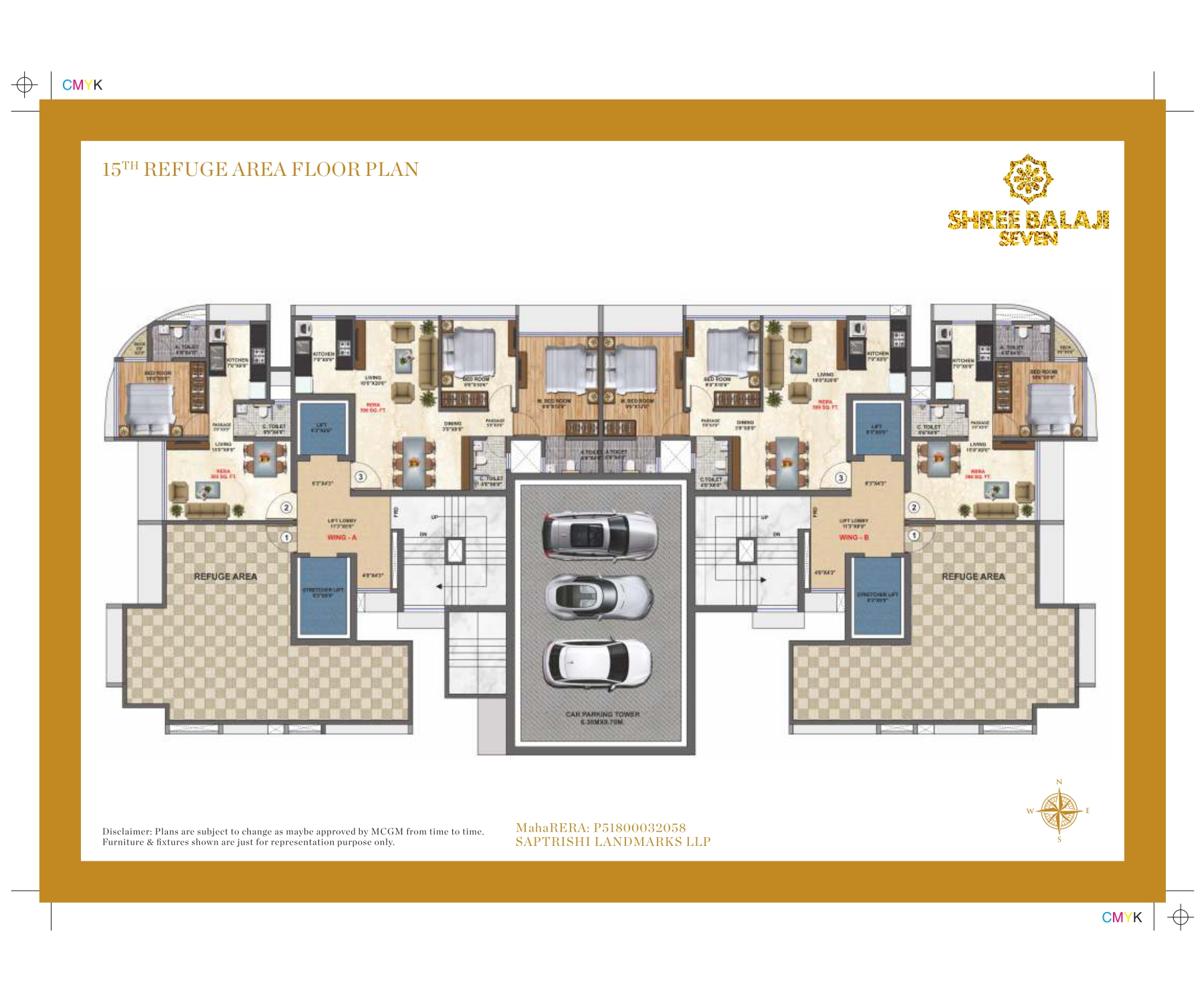 15th Refuge Area  Floor Plan