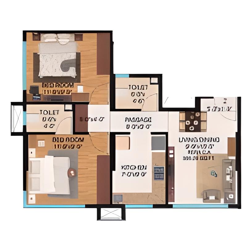 Shubh Elanza || 2 BHK || Carpet Area 566.0 sq.ft