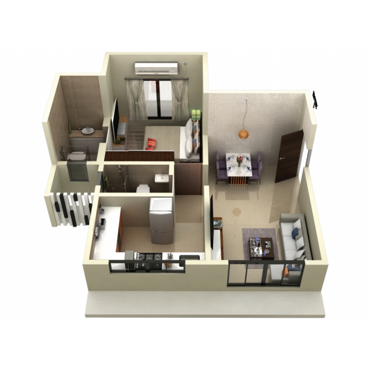 Royale 22 || 1 BHK || Carpet Area 435.0 sq.ft