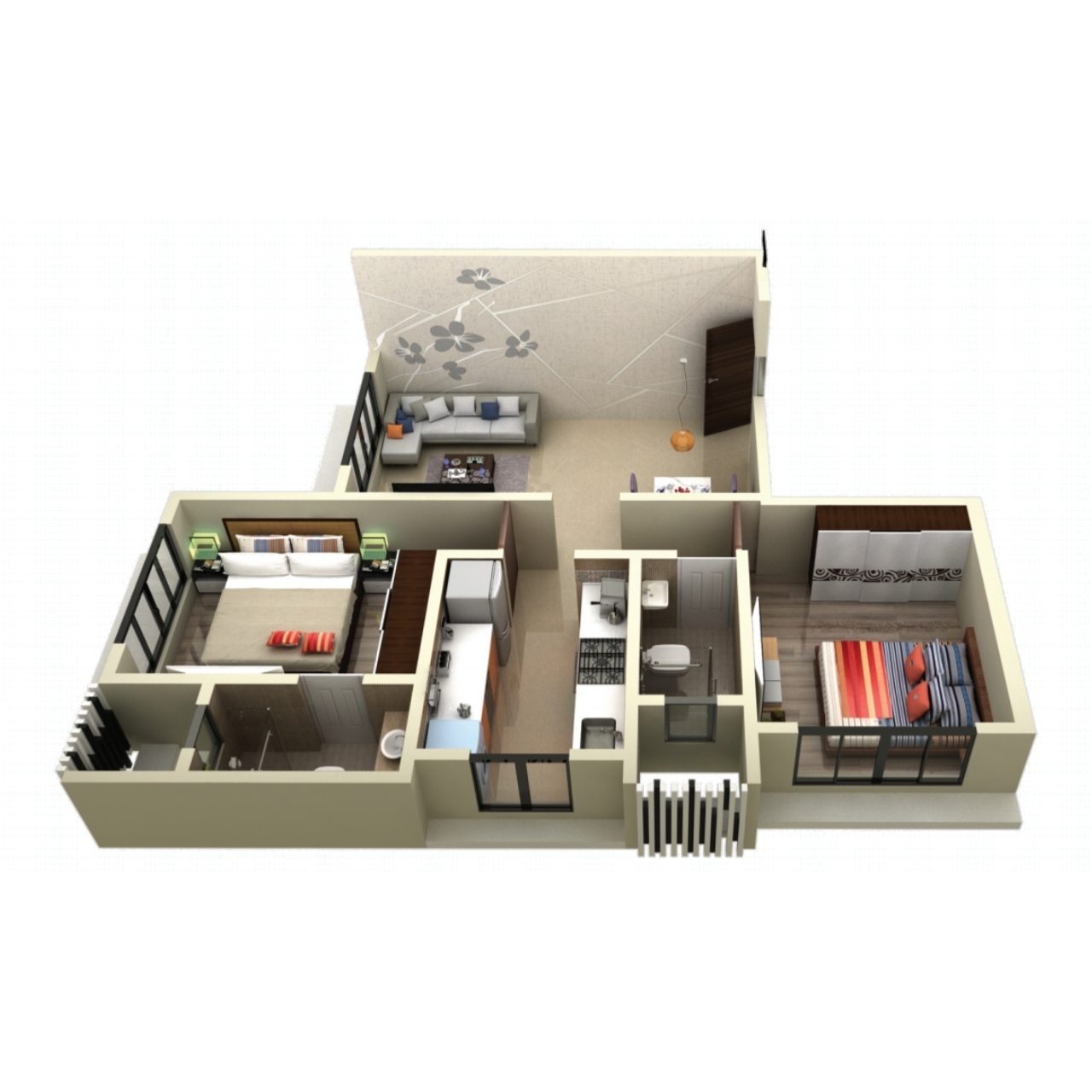 Royale 22 || 1 BHK || Carpet Area 437.0 sq.ft