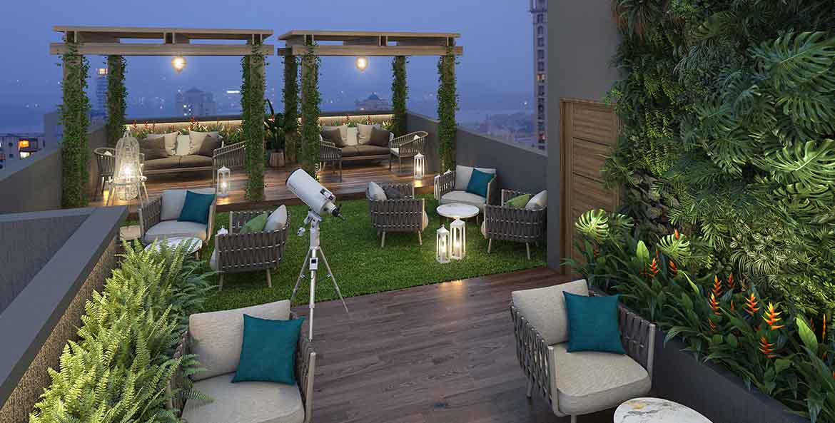 Sitting Area on Rooftop